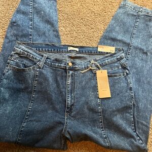 Blue turtle Dark Wash High-Rise jogger Jeans with Tag size 20 Boutique